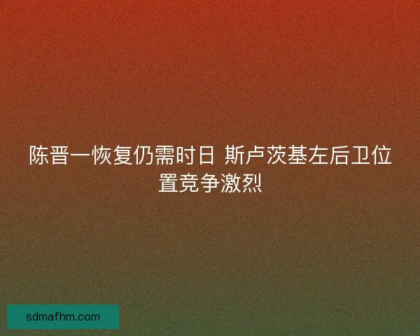 陈晋一恢复仍需时日 斯卢茨基左后卫位置竞争激烈